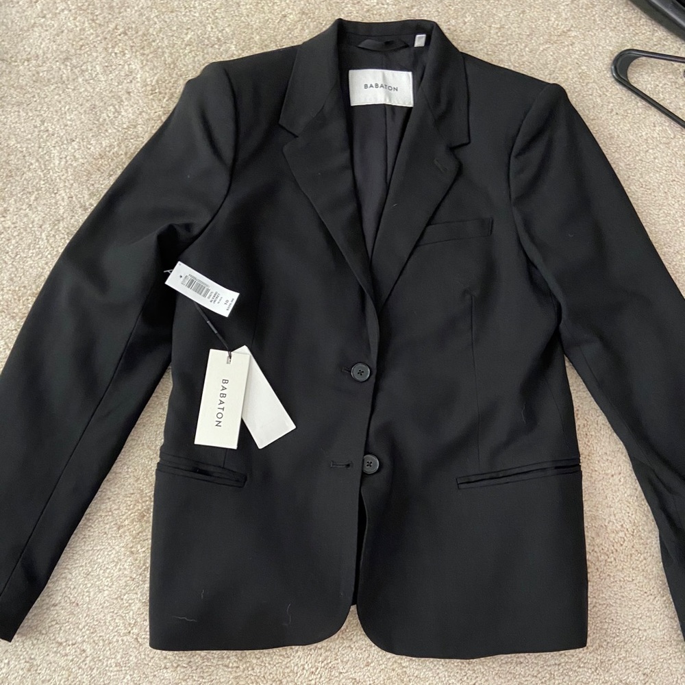 Babaton black blazer NWT